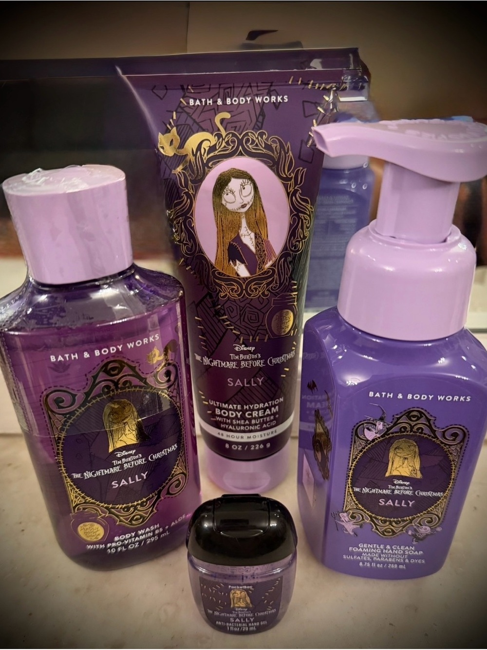 Bath & Body Works Nightmare Before Christmas Sally 4pc Set